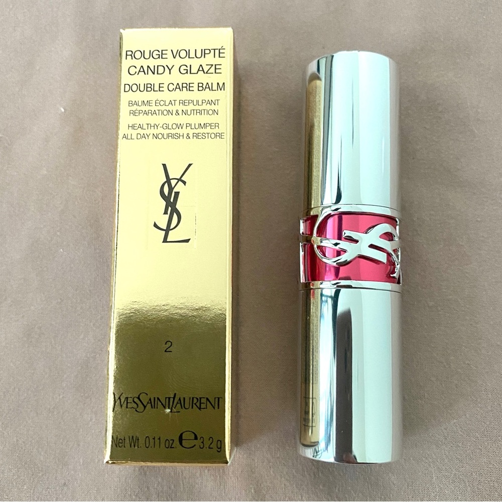 YSL: Rouge Volupté Candy Lip Gloss Stick “Shade 02” | BRAND NEW, FULL SIZE